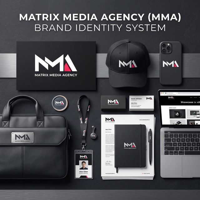 Matrix Media Agency brand identity system